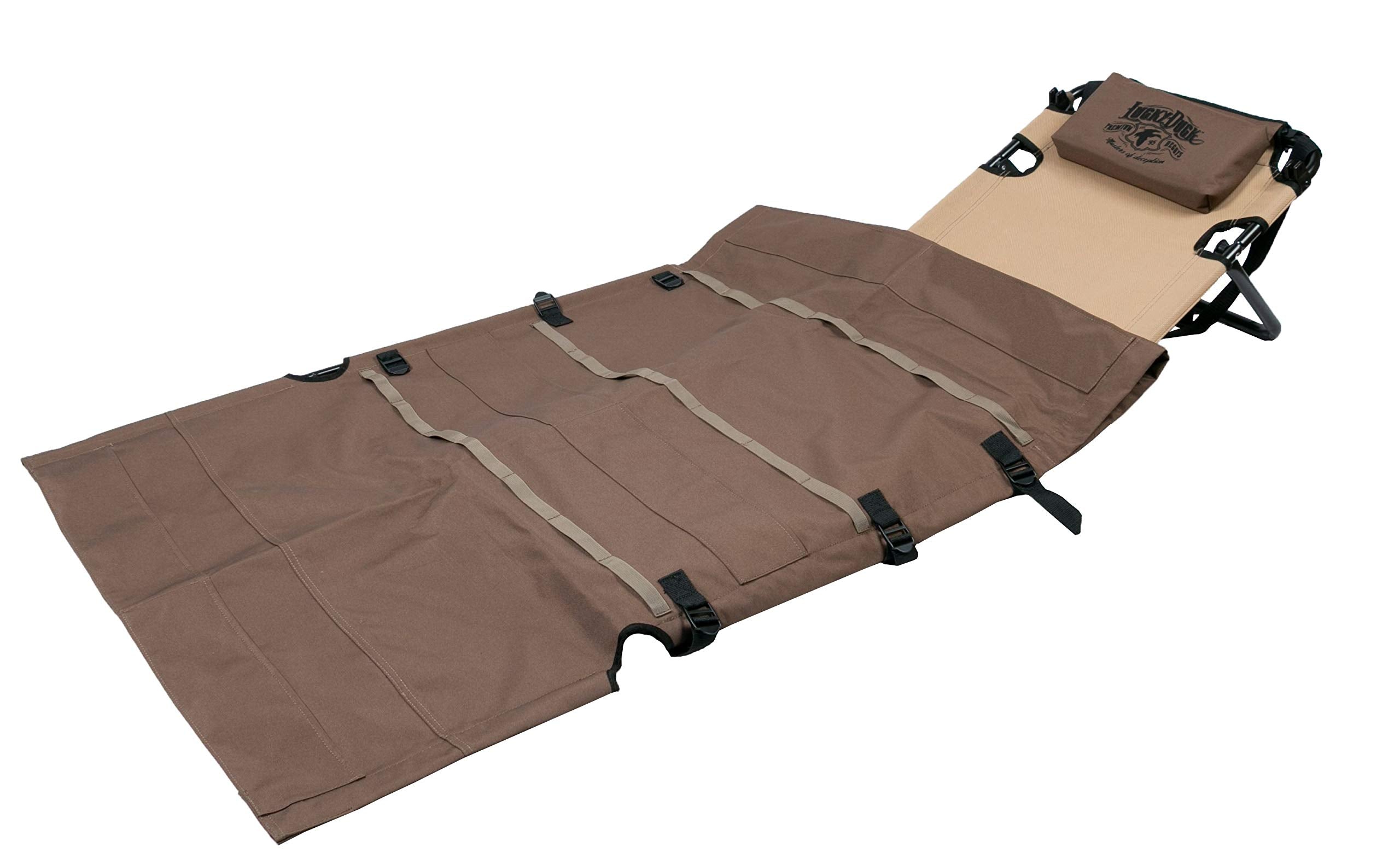 Lucky Duck Gear Down Blind 3.0 folded compact for easy transport and quick setup