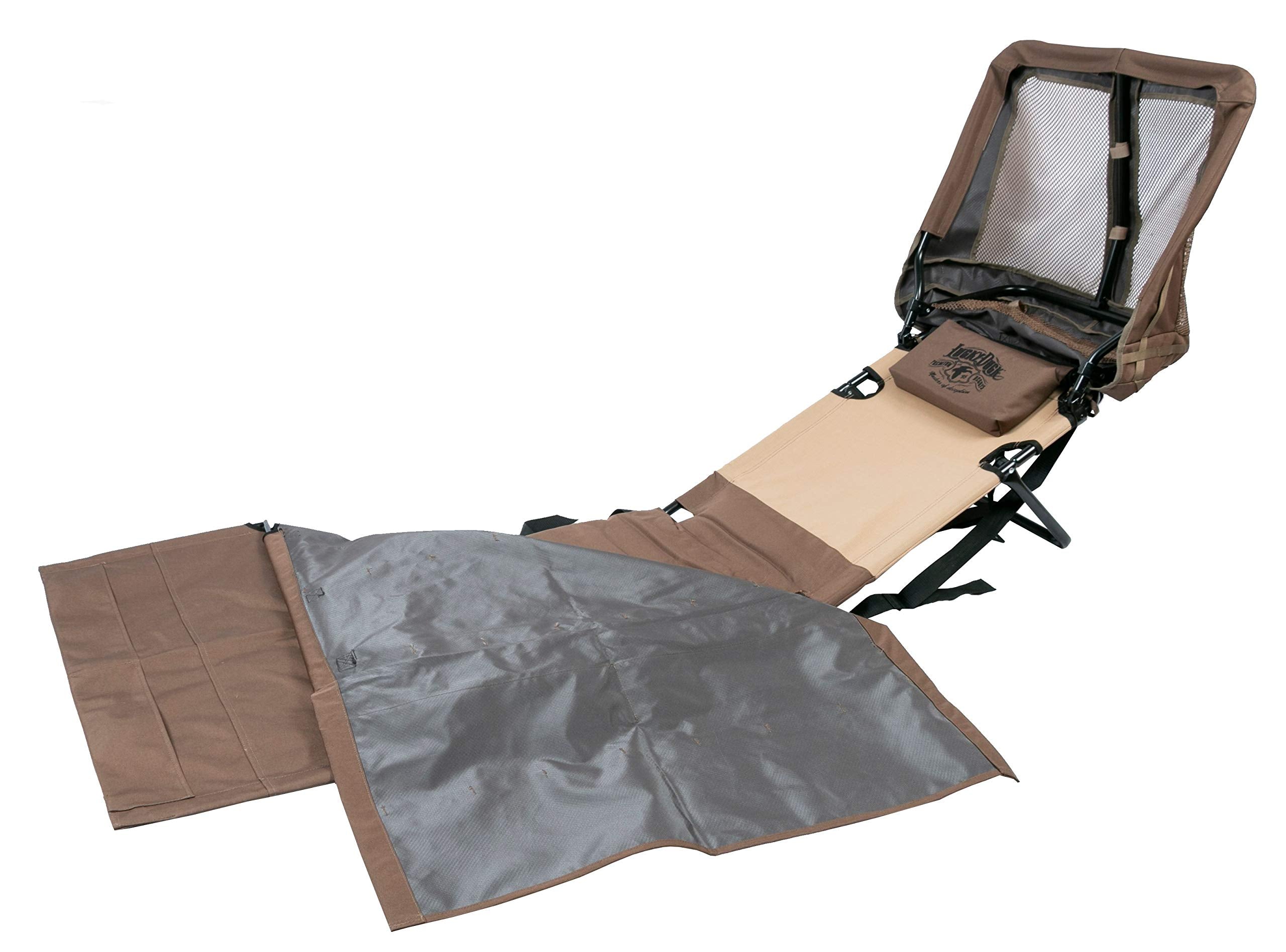 Lucky Duck Gear Down Blind 3.0 padded seat and pillow support all-day comfort in the field