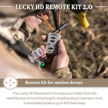 Lucky Duck lucky-hd-remote enables fast, seamless decoy control from concealment.