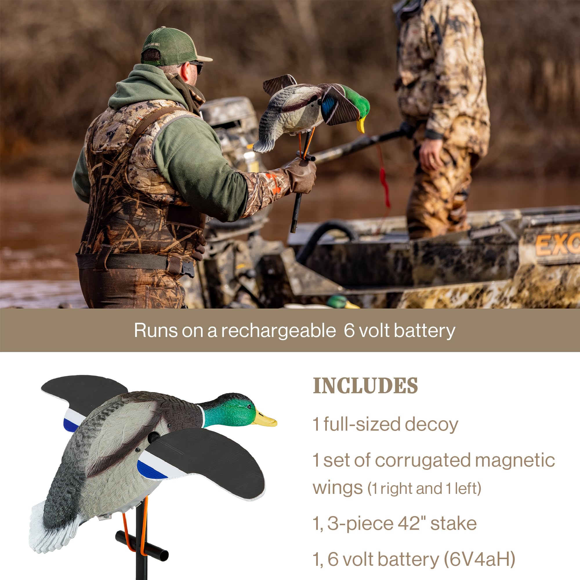 Lucky Duck Lucky Junior II 6V in-field setup ready for duck blinds and dove fields.
