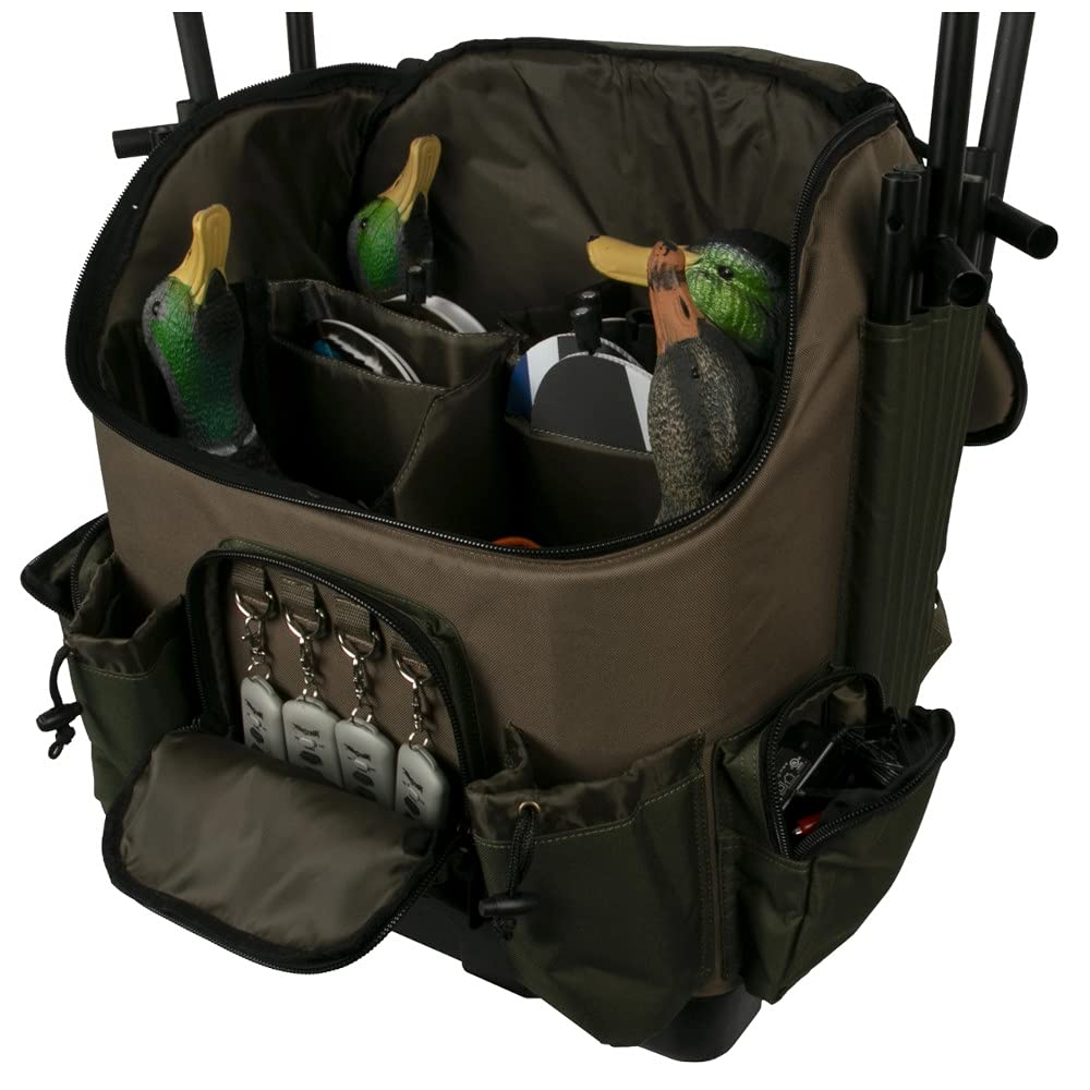 Lucky Duck bag with configurable dividers, ready to arrange decoys and gear.