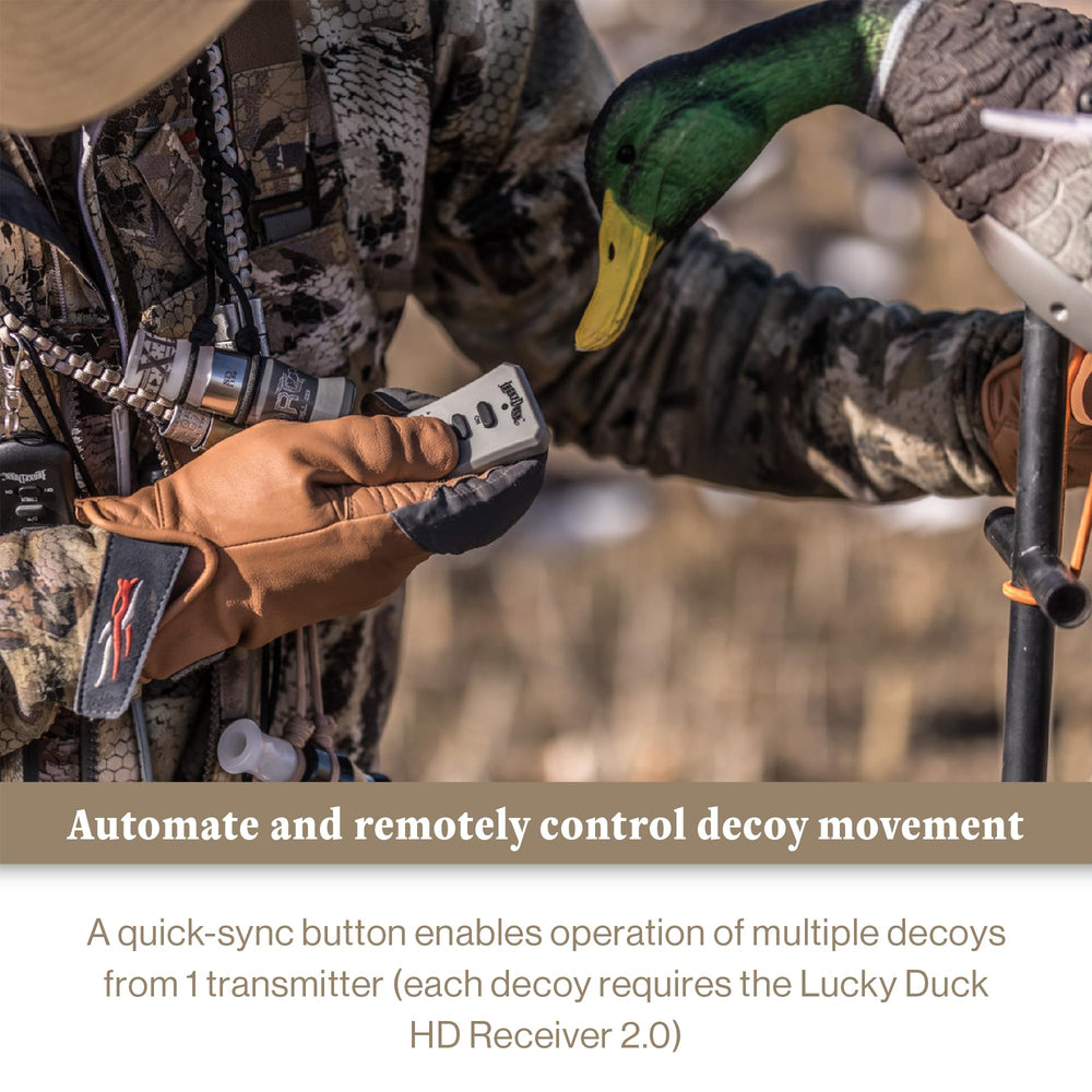 Lucky Duck multiple channels support separate control of water motion and spinners.