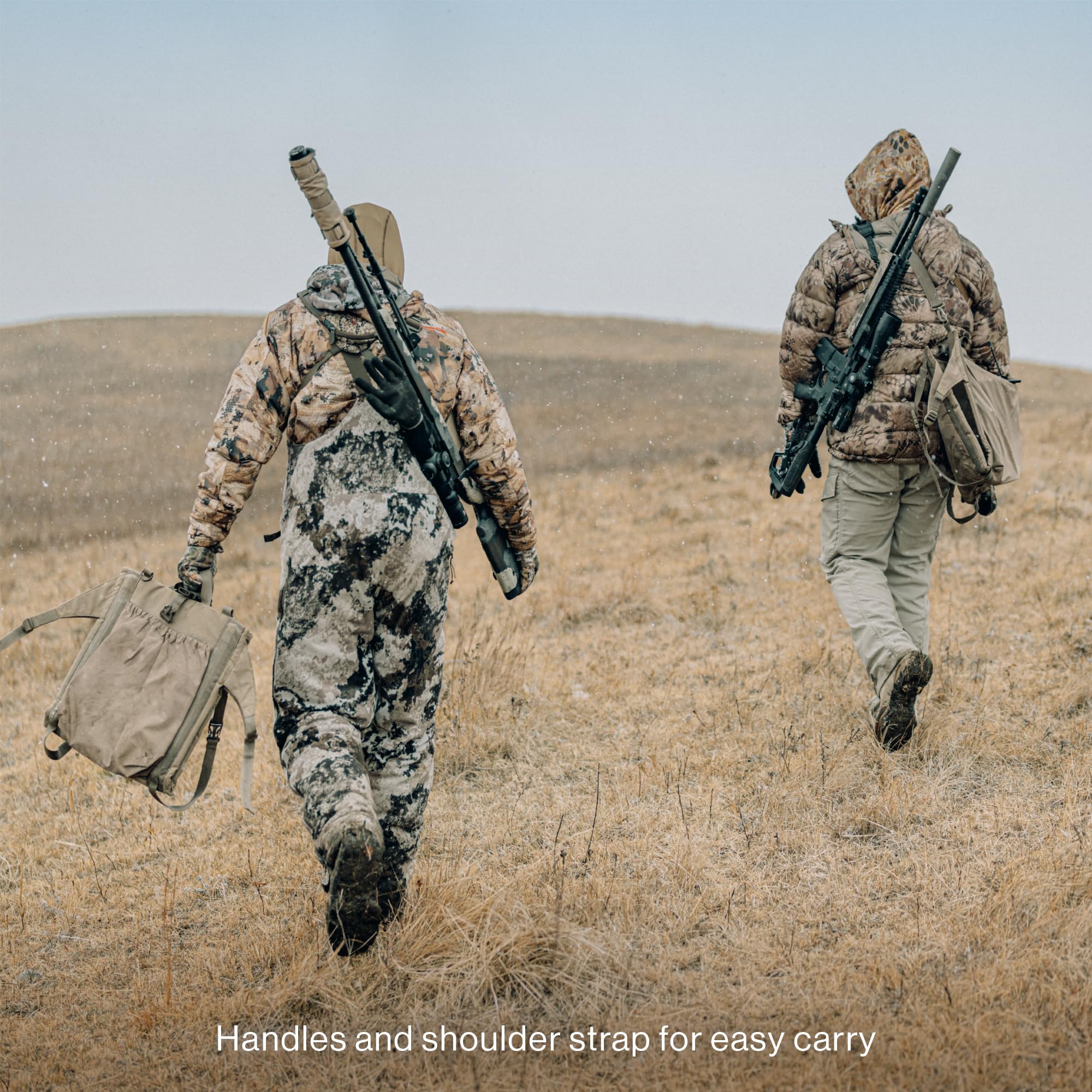 Lucky Duck Predator Seat accessory-pockets organize E-caller, remote and tripod within reach