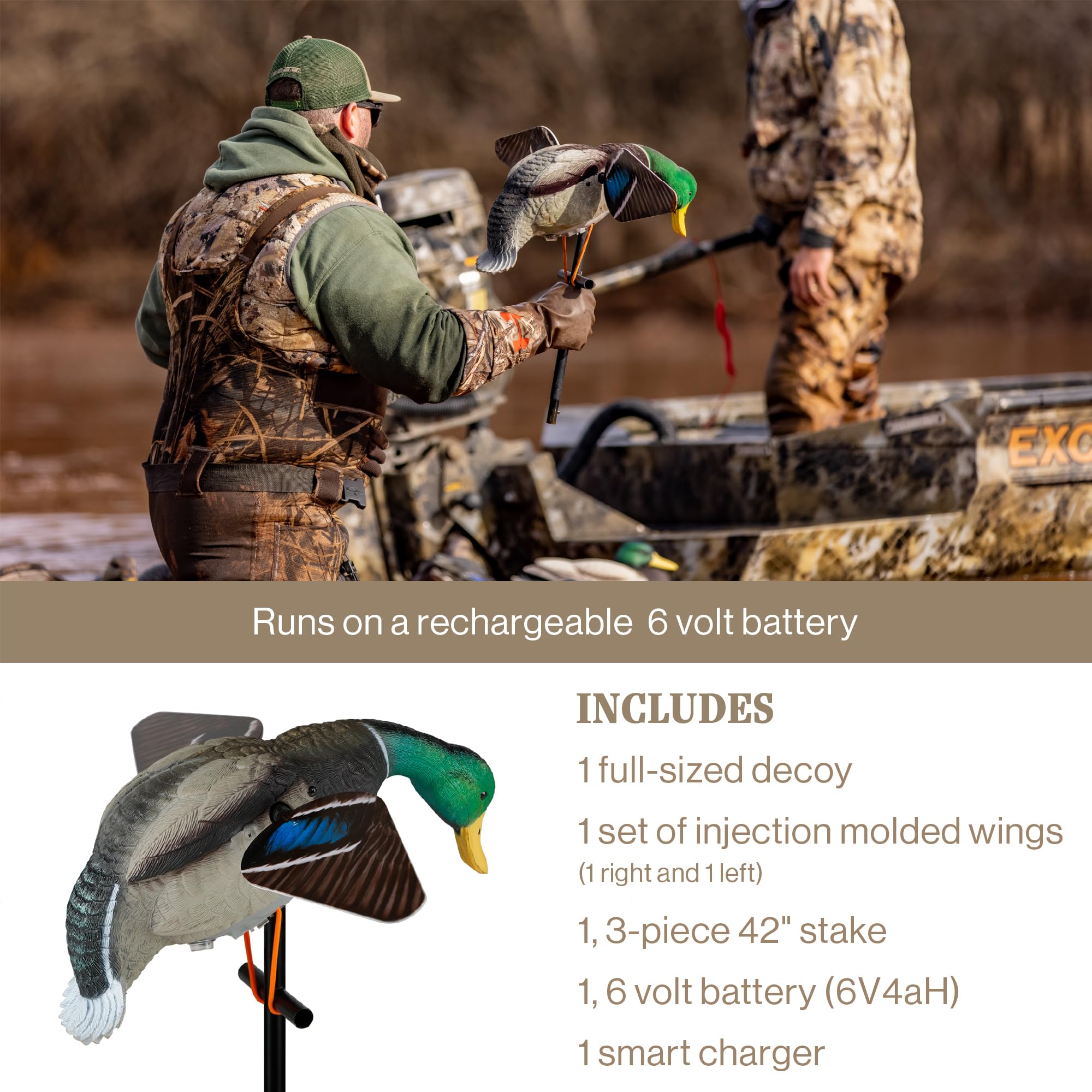 Lucky Duck quick-attach bungee enables fast, secure field installation.