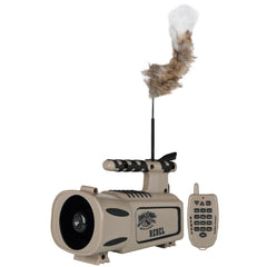 Lucky Duck The Rebel ecaller demonstrates a compact predator call device to attract coyotes