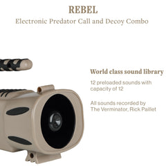 Lucky Duck The Rebel motorized decoy shows a live-action lure that keeps focus off the hunter