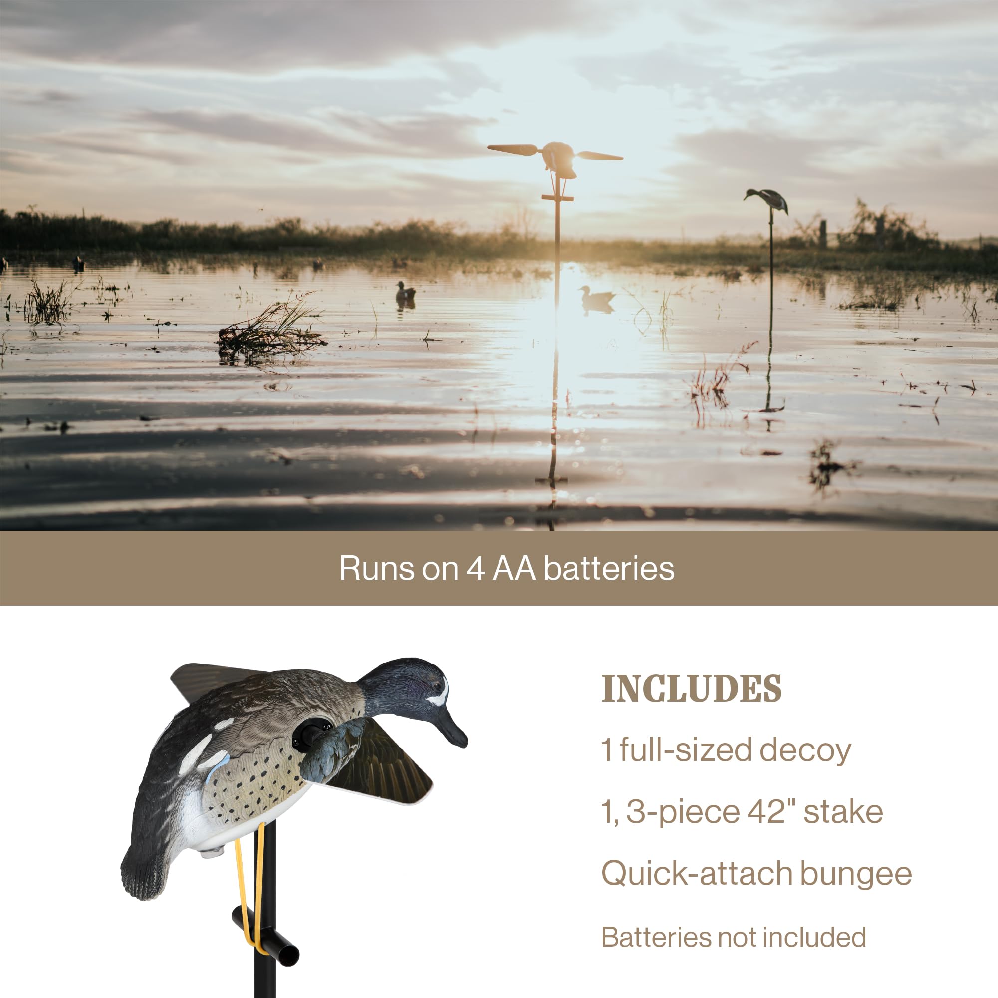 Lucky Duck rechargeable 6V battery with smart charger for easy maintenance.
