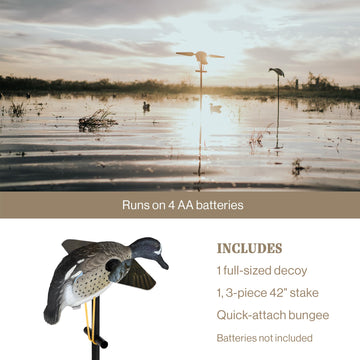 Lucky Duck rechargeable 6V battery with smart charger for easy maintenance.