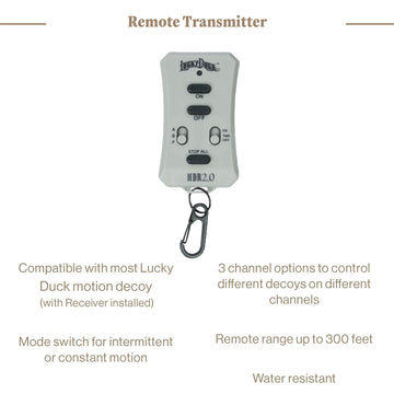 Lucky Duck remote receiver 2.0 ensures reliable wireless control across setups.