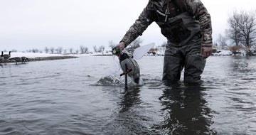 Lucky Duck HDI decoy remote kit and gear bag for easy transport.