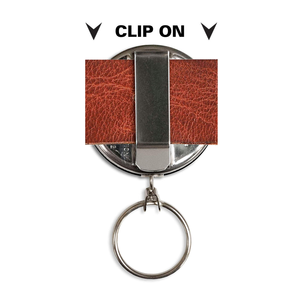 Lucky Line Key Bak clip-on belt attachment for quick access.