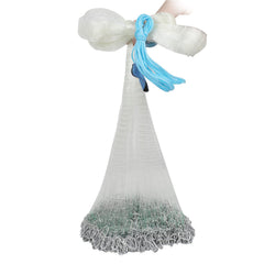 Lucky Monet cast net 10ft radius in white reinforced nylon