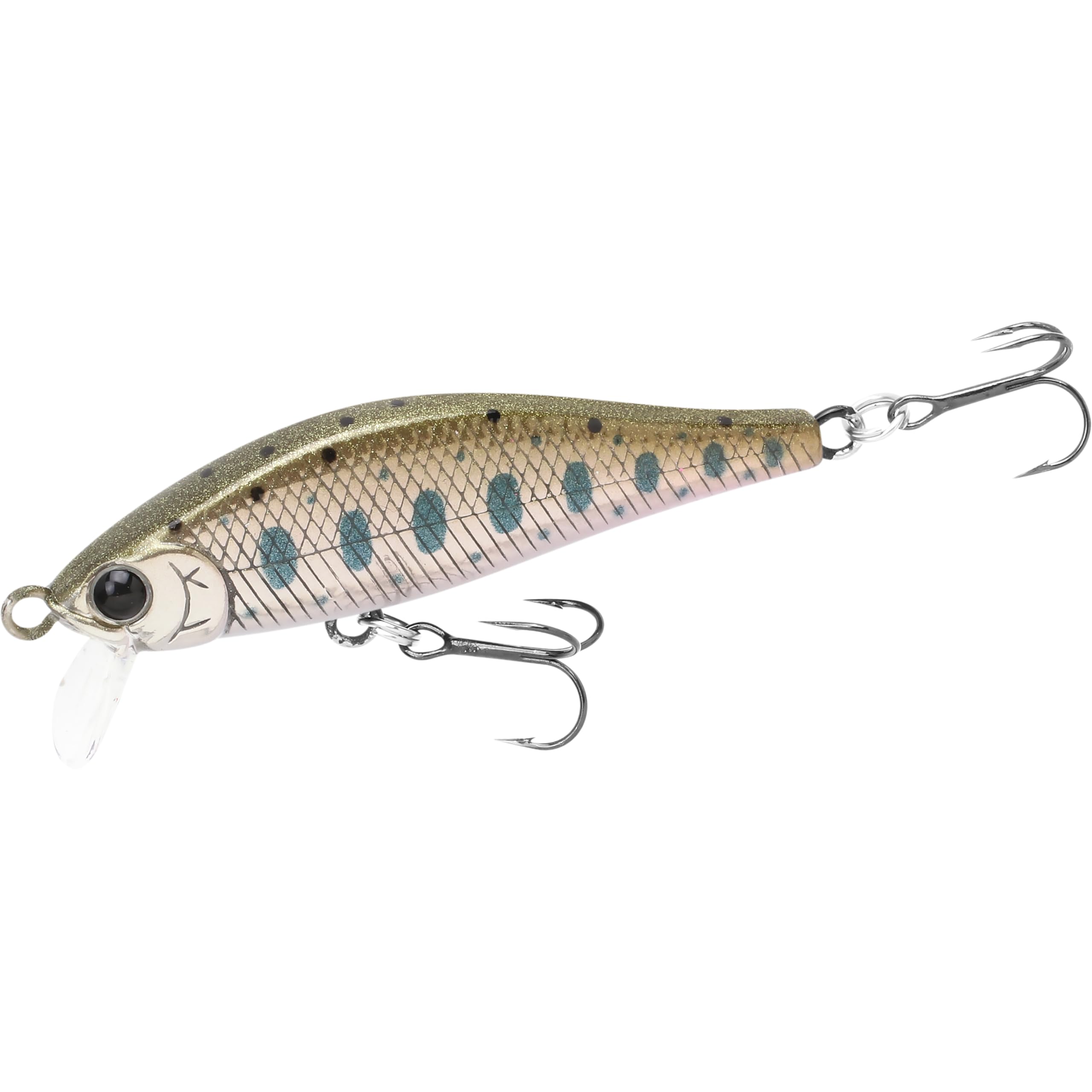 LUCKY CRAFT Pointer 50S Sinking Yamame Silver lure - front view