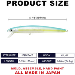 FlashMinnow 150SR 653 Super Glow OB Sexy Smelt close-up