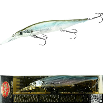 LUCKY CRAFT Pointer 100DD MG-S deep diving ghost minnow lure for deeper bass.