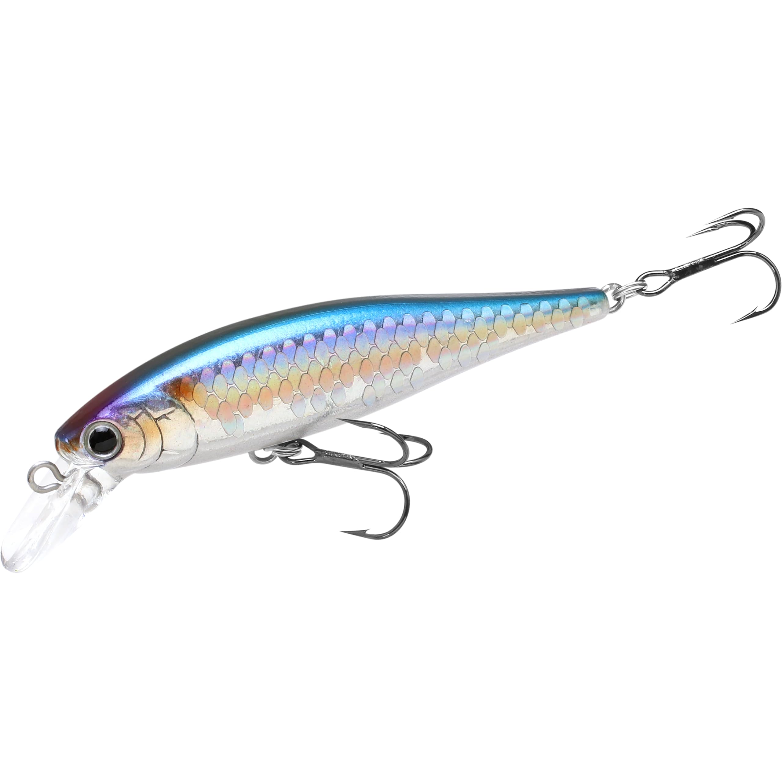 Lucky Craft Pointer 78-270 MS American Shad lure action highlights precise suspending depth for bass.