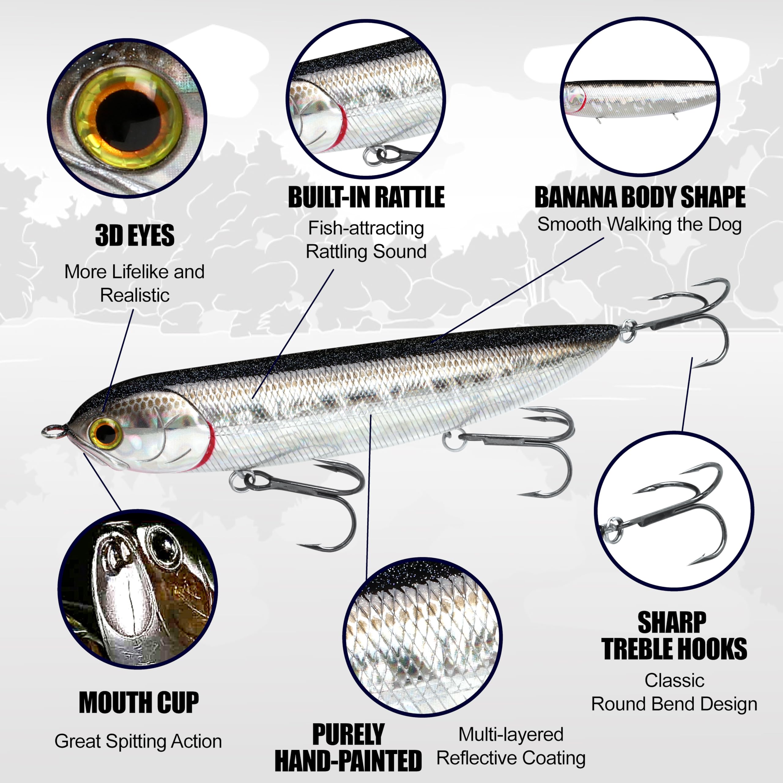 LUCKY CRAFT Super Sammy 132 measures 132mm length for confident casts