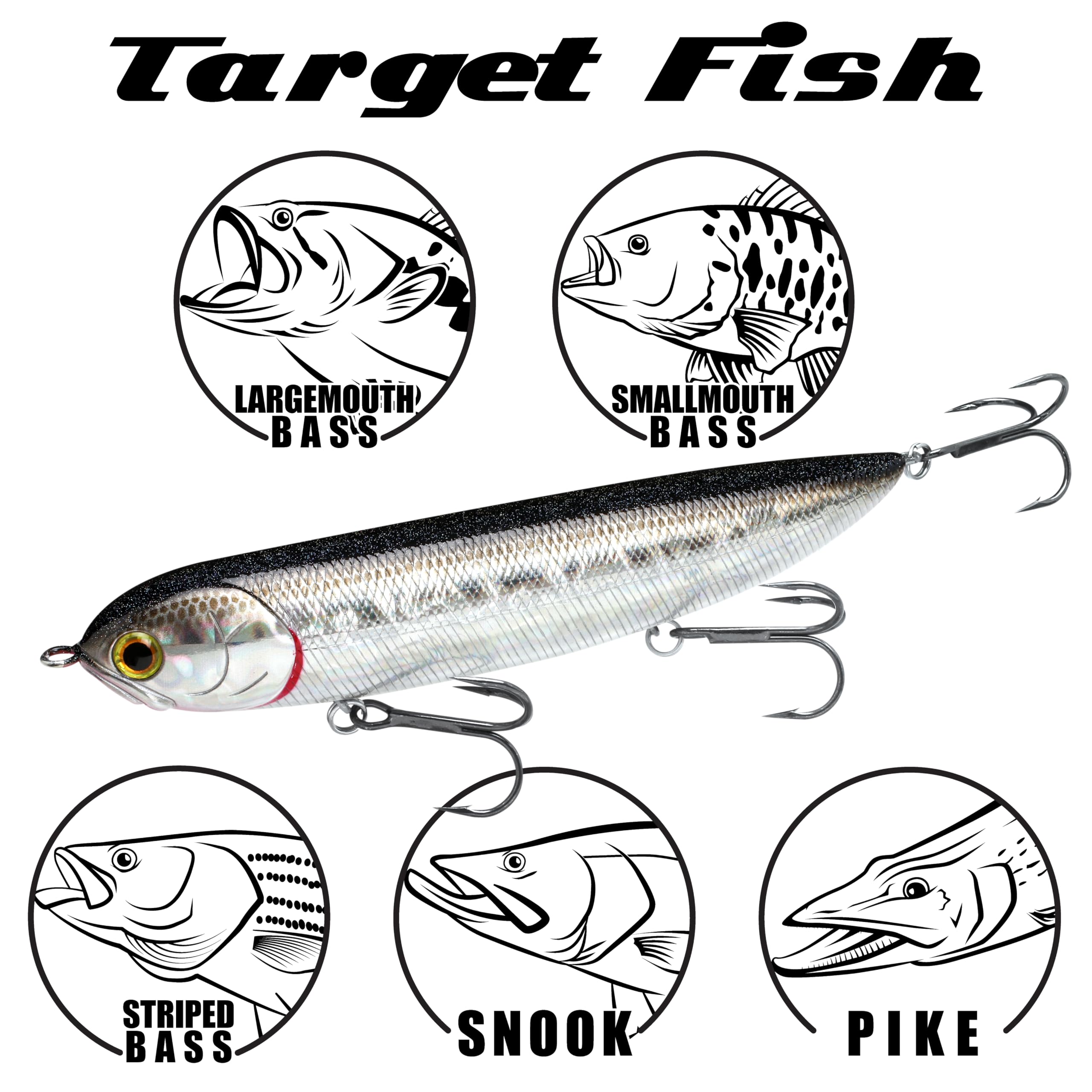 LUCKY CRAFT Super Sammy 132 triple hook design increases strikes