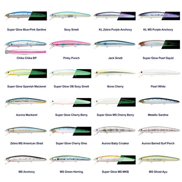 LUCKY CRAFT SW FlashMinnow 110 excels along beaches and piers for versatile surf fishing.