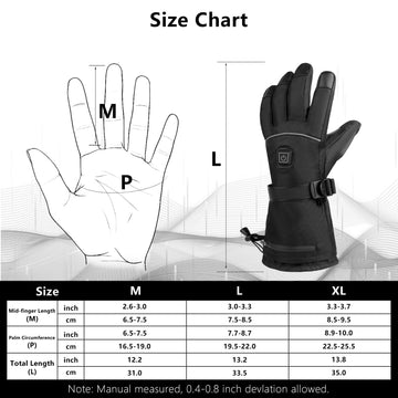 LuckyDayCLO heated gloves adjustable wrist strap for secure fit