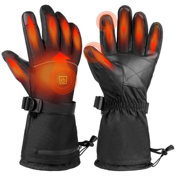 LuckyDayCLO heated gloves front view for cold-weather warmth