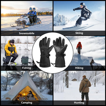 LuckyDayCLO heated gloves nonslip palm grip for secure handling