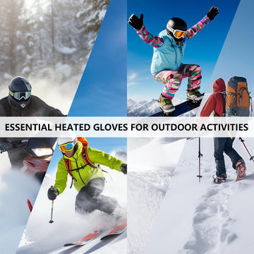 LuckyDayCLO heated gloves waterproof-windproof shell keeps hands drier and warmer.