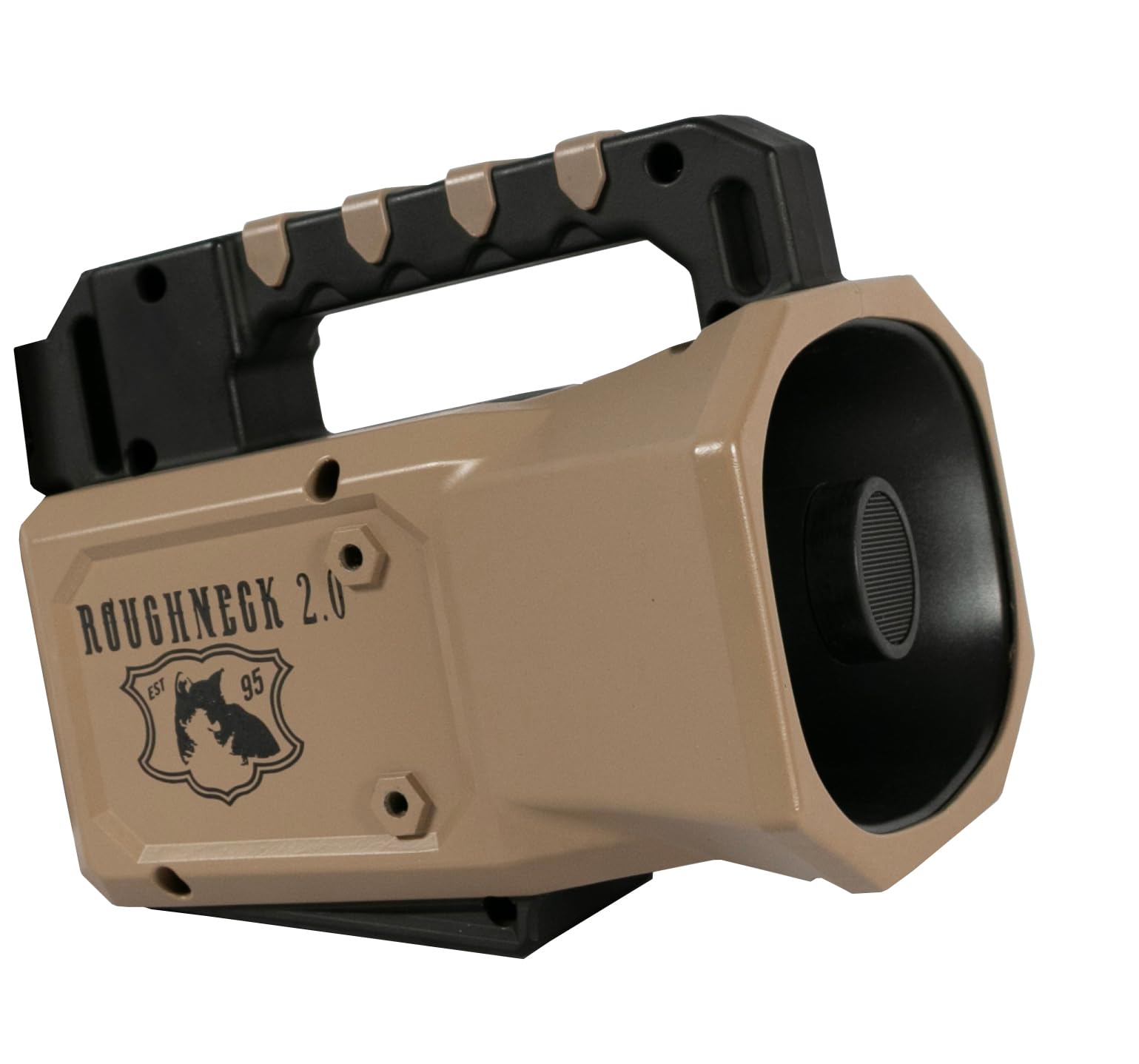 Roughneck 2.0 silicone cover protecting the unit and dampening noise