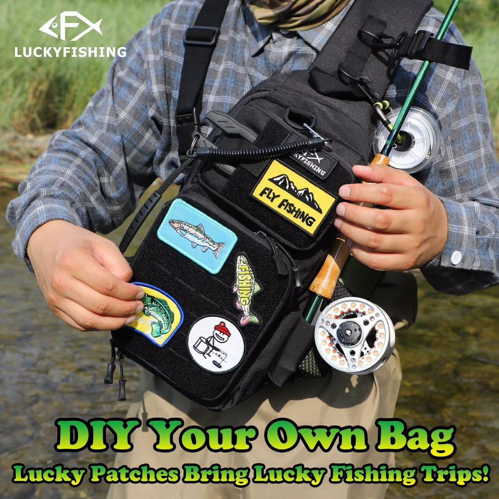 Sling bag design with patch customization