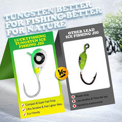 Panfish and walleye tungsten ice jigs 1/16oz