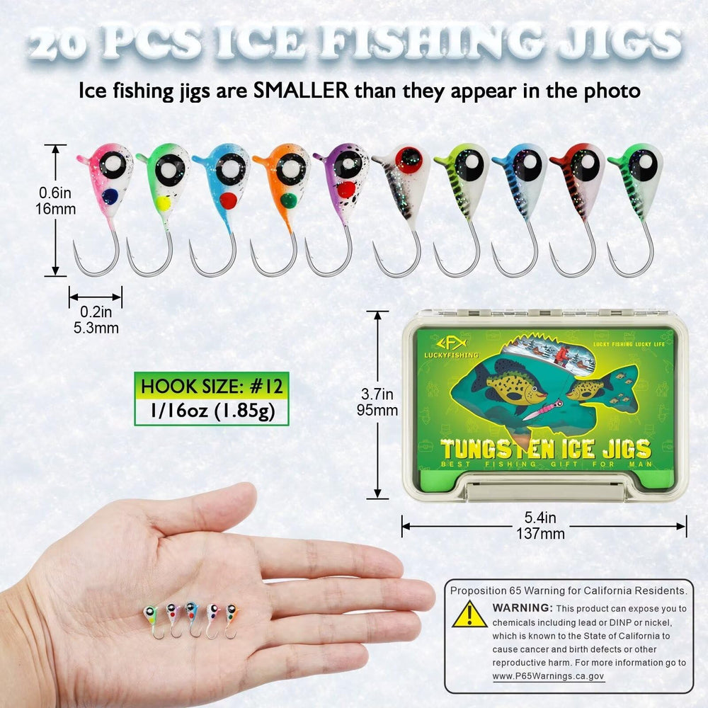 LuckyFishing organized jig box keeps jigs dry and easy to locate.