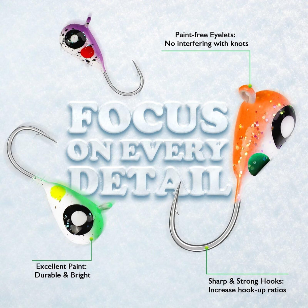 LuckyFishing paint-free eyelets prevent knot interference and boost durability.