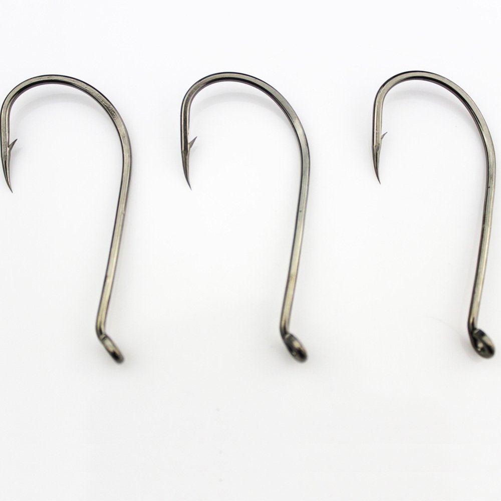 Luengo 100pc 9/0 octopus hook high-carbon steel for durability.