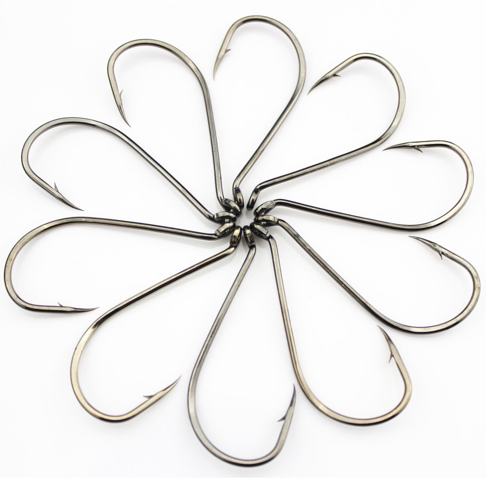 Luengo 100pc 9/0 octopus hook ideal for saltwater bass and more.