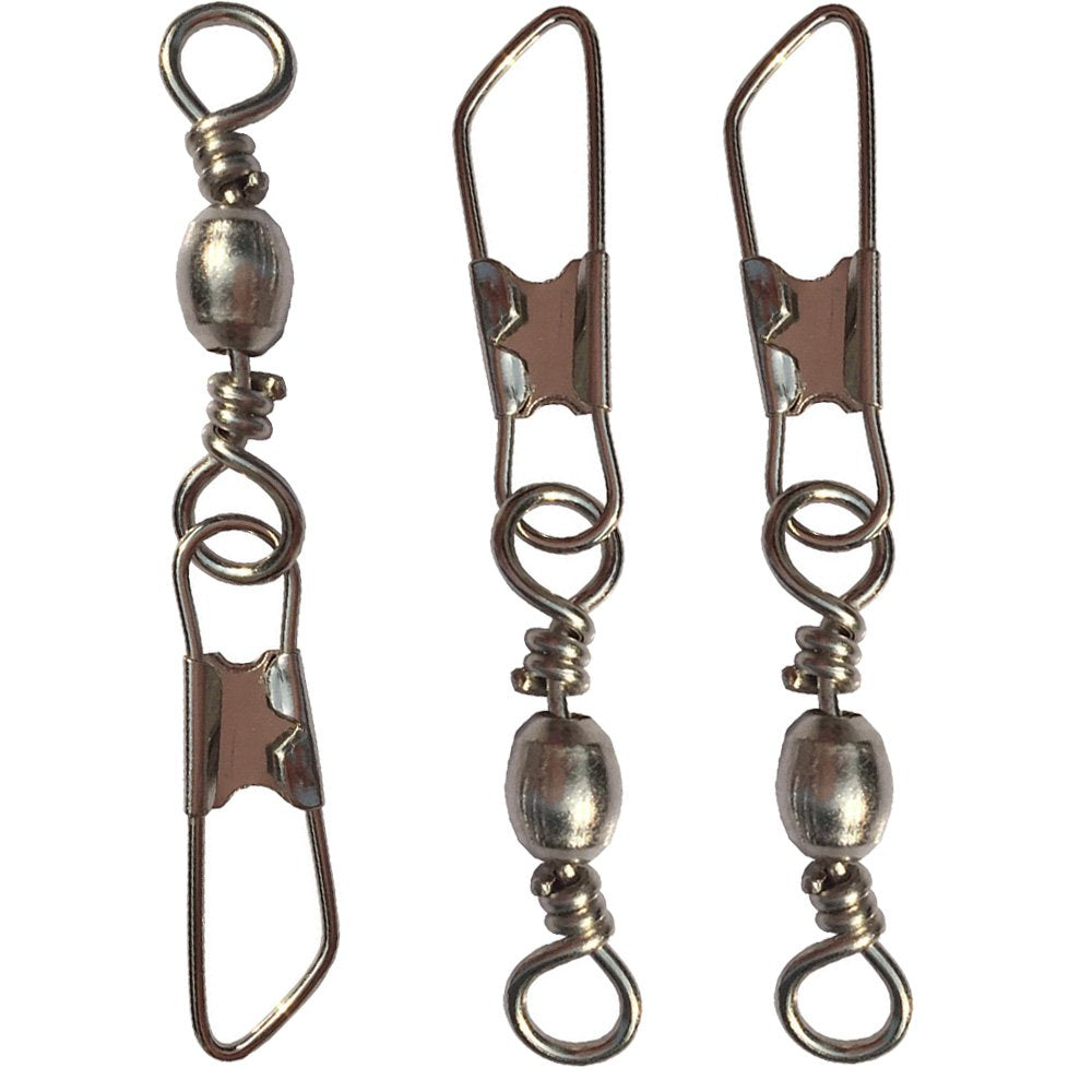 Luengo size-4 solid swivel snap with safety connector, easy operation on water