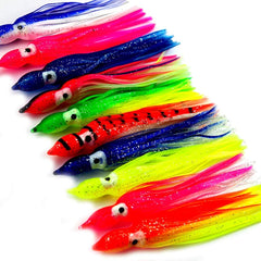 Luengo octopus skirt lure with soft vinyl skirts for saltwater fishing