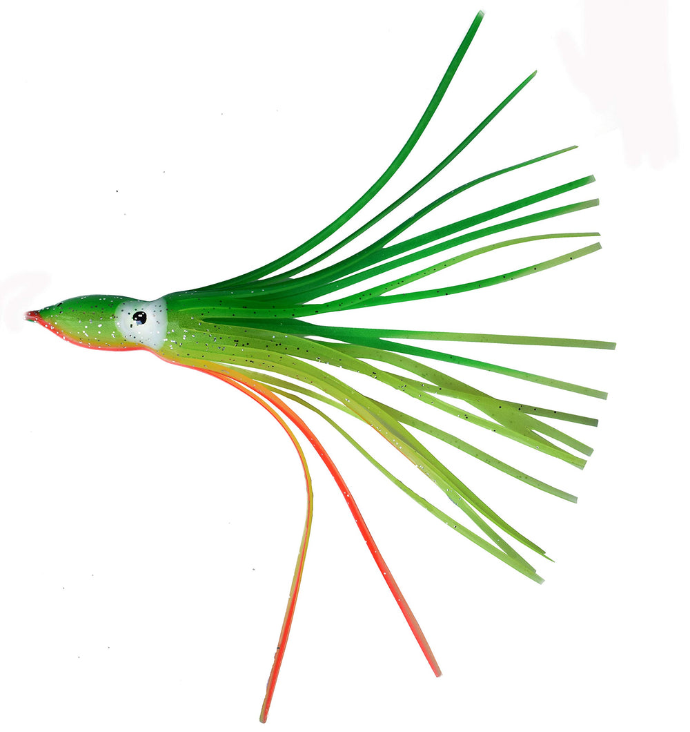 Luengo bright-colored saltwater lures attract more fish during day and night trips.