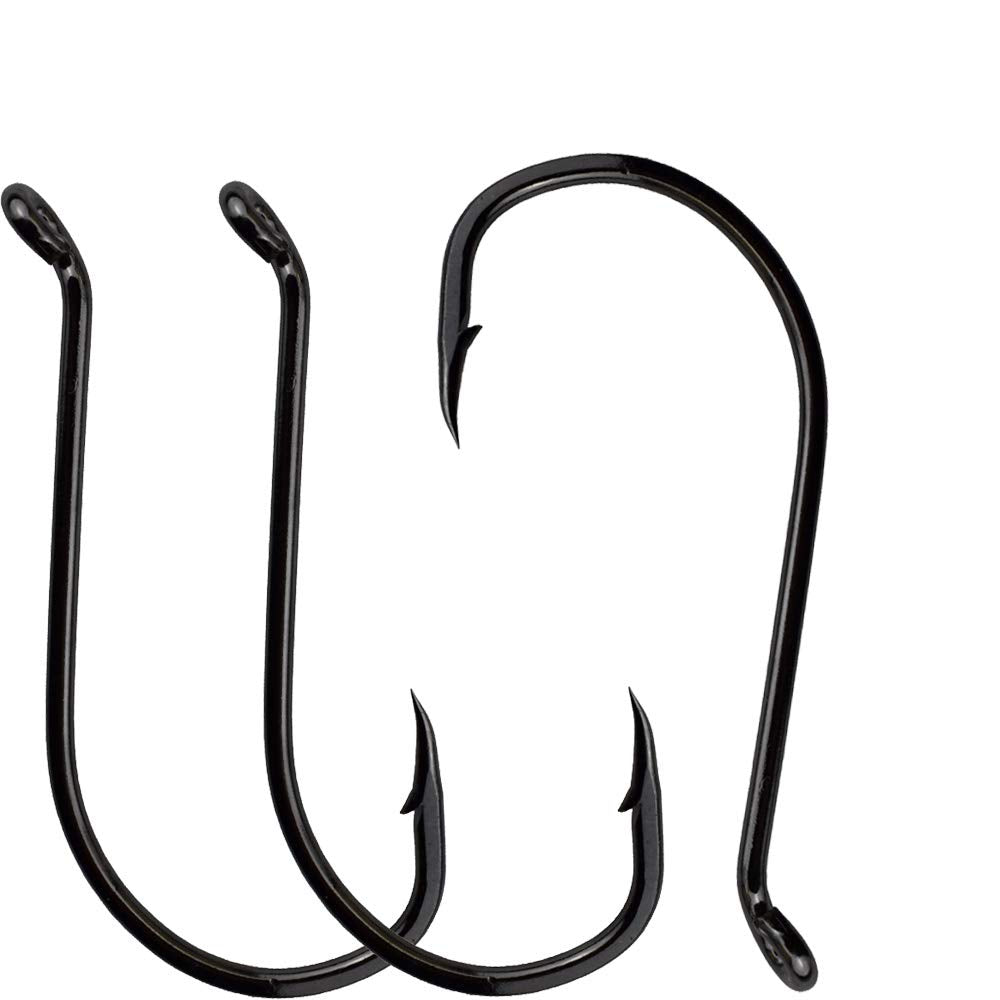 Luengo Octopus Hook Up Eye Forged Shank shows strong construction in saltwater rigs