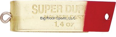 Luhr Jensen 1/4 Super Duper Magnum cast brass red head hook ideal for saltwater fishing