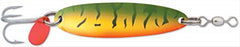 Luhr Jensen 3/8 Krocodile treble lure in metallic perch for multi-species fishing versatility