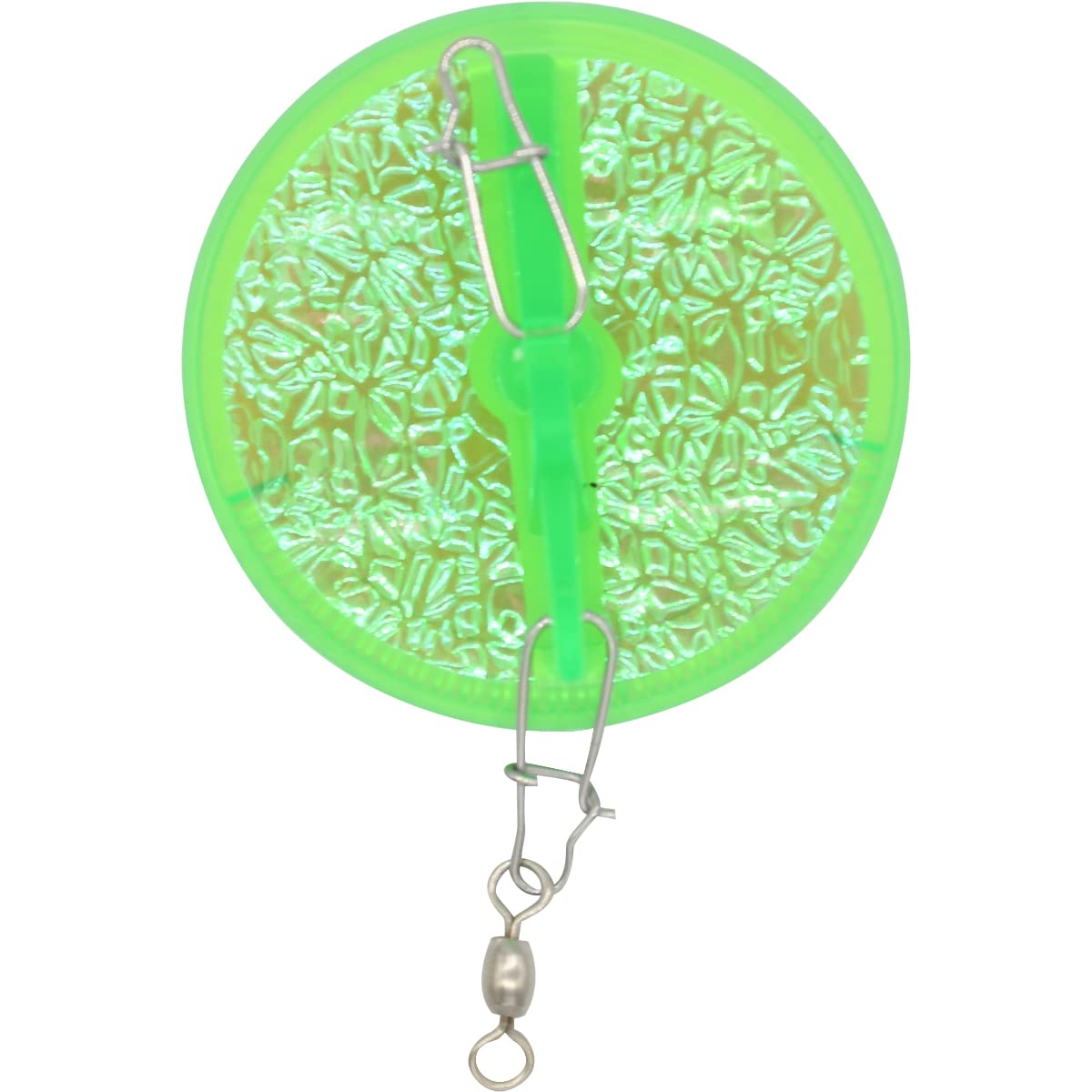 Luhr Jensen Dipsy Diver 2-1/4 inch Fish Candy Chartreuse UV for broader water coverage.