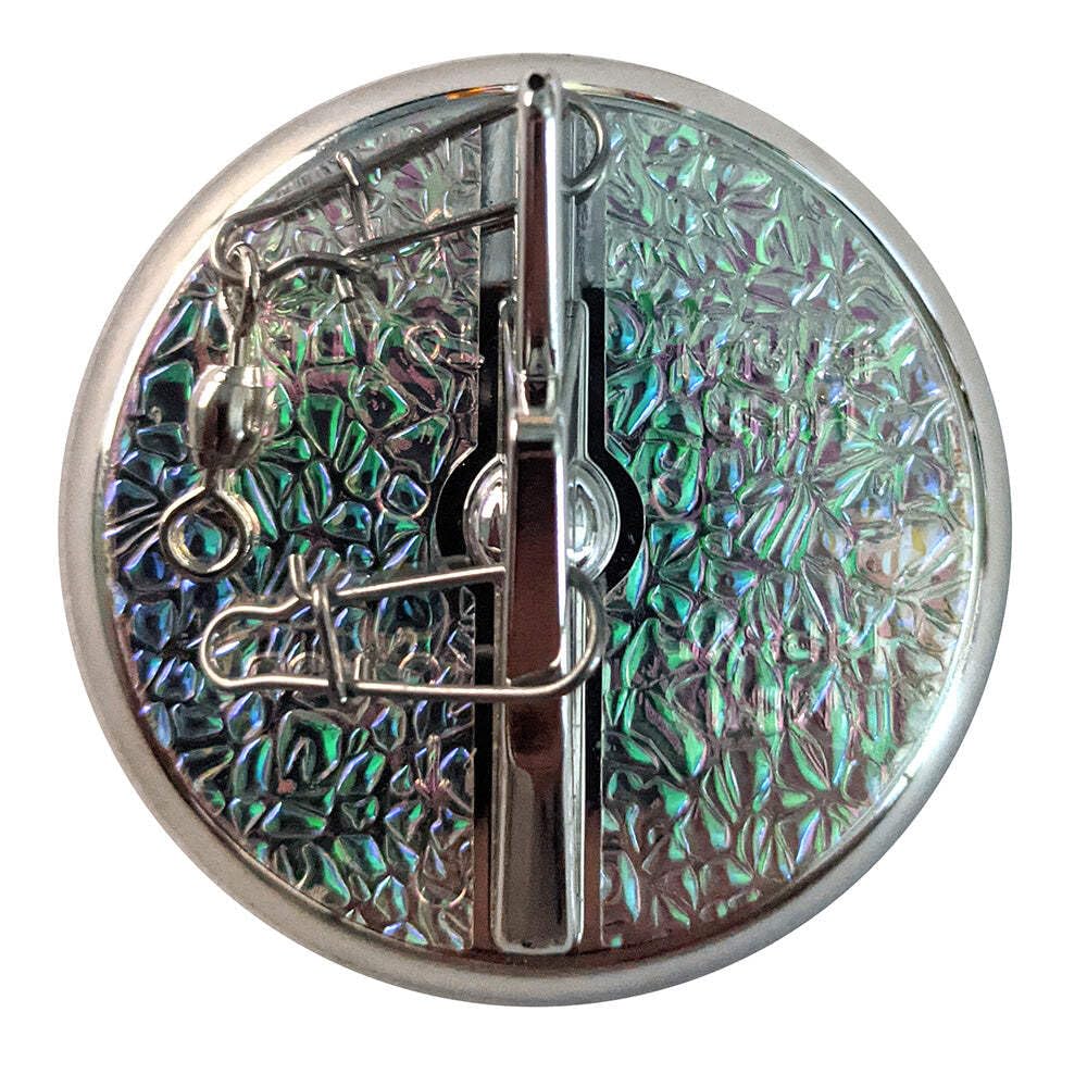 Luhr-Jensen Dipsy Diver 2-1-4in Silver Bottom Crush helps maintain steady trolling depth.