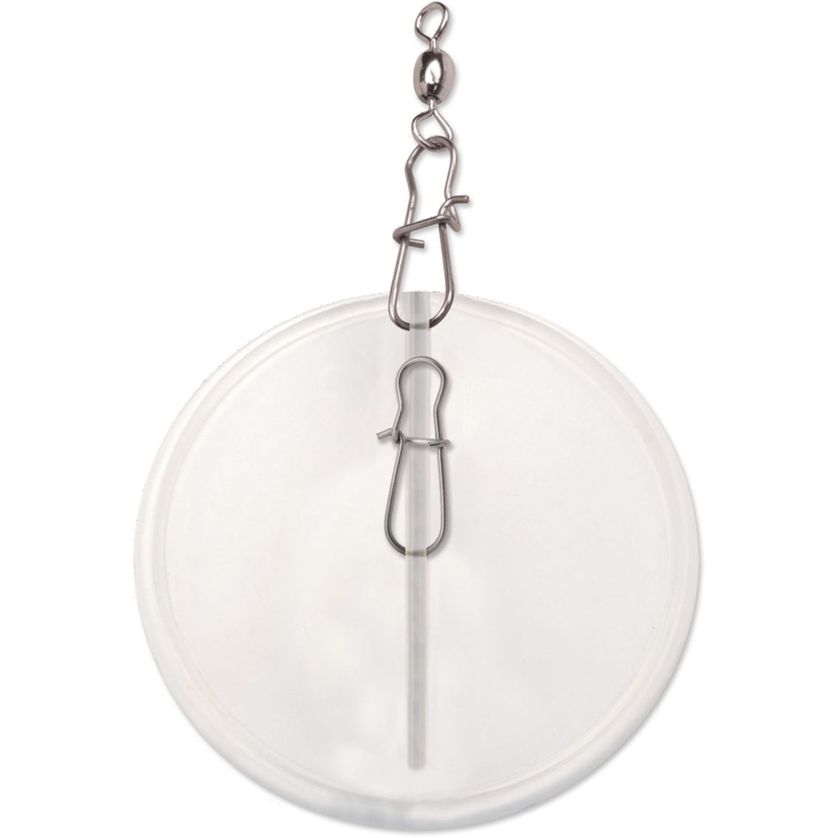 Luhr Jensen Dipsy Diver 3/0 front view showing directional design for wider lure spread.