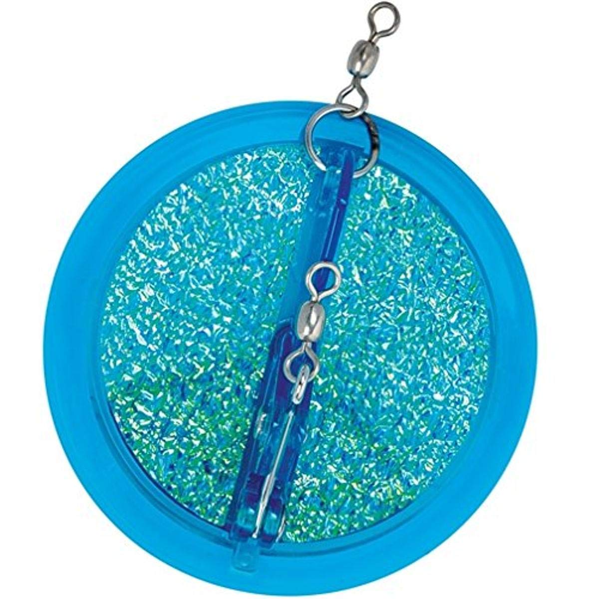 Luhr Jensen Dipsy Diver Fish Candy Blue UV enables wide lure spreads for efficient boat trolling.
