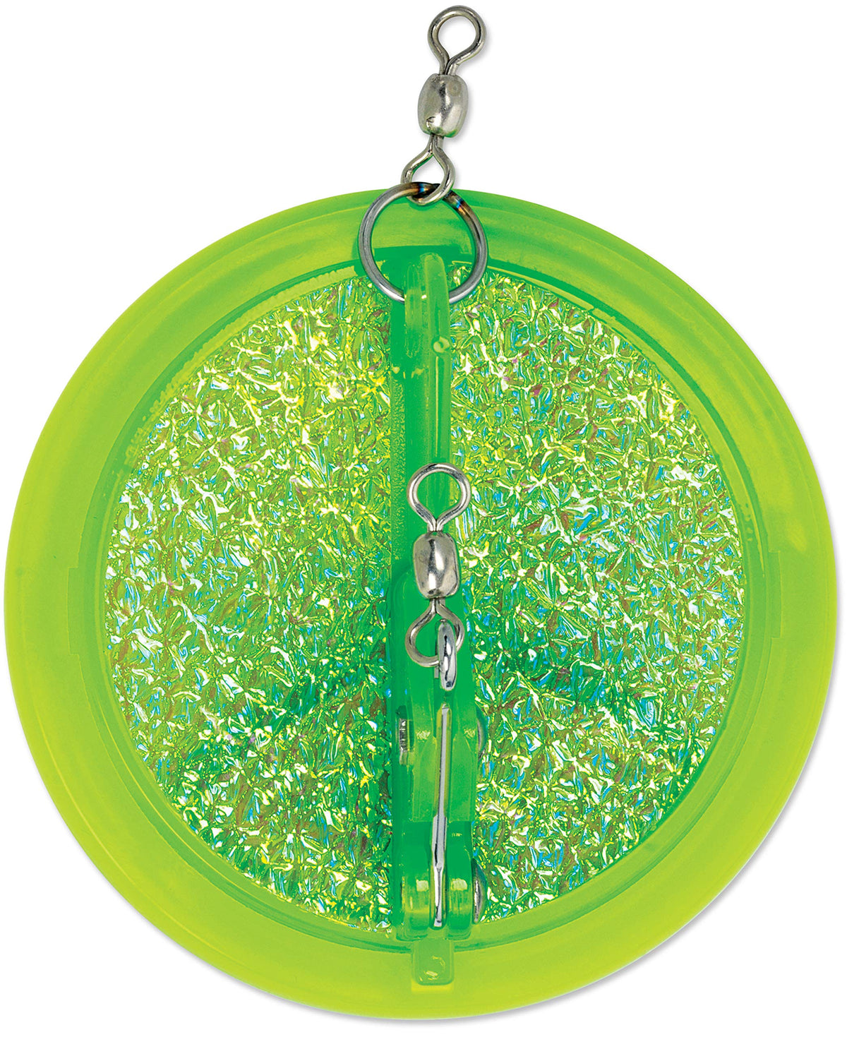 Luhr-Jensen Dipsy Diver Magnum in Chartreuse UV for wide lure spreads