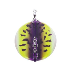 Luhr Jensen Dipsy Diver Purple Fire UV/Chrome Bottom boosts visibility for long casts and wide spreads