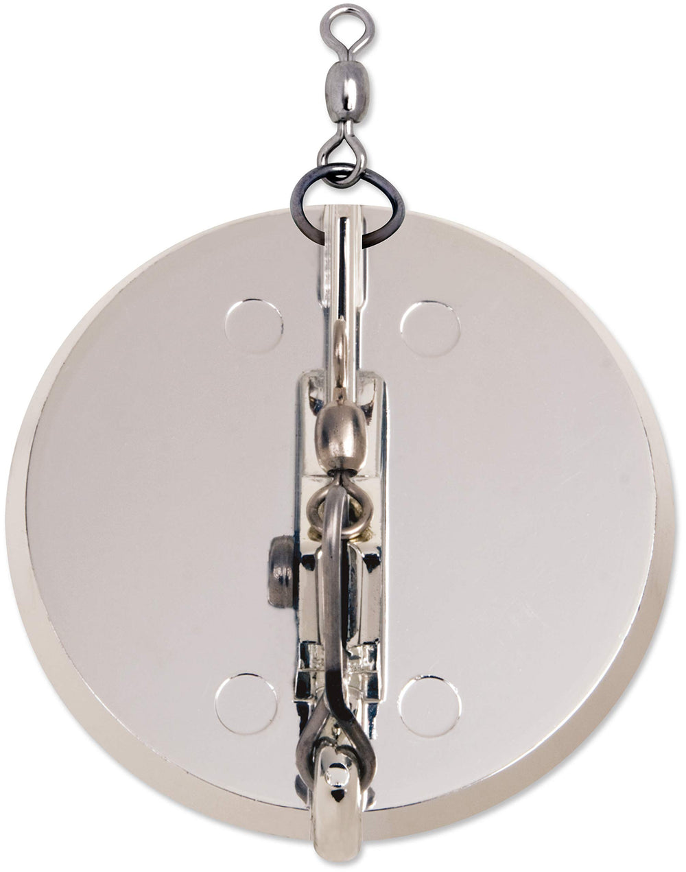 Luhr Jensen Dipsy Diver silver shows directional tracking for versatile trolling