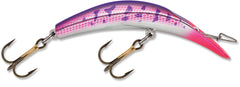Luhr-Jensen K14 Kwikfish Rattle Lure Bag with Blazing Purple/Pink UV for easy storage and transport.