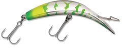 Luhr Jensen K15 Kwikfish Rattle Grinch lure designed for salmon and lake trout