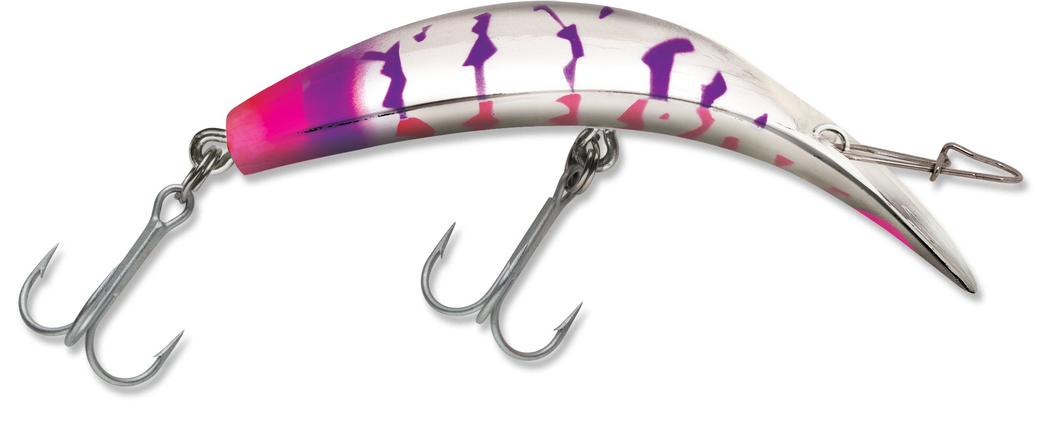 Luhr Jensen K15 Kwikfish Rattle lure in silver, purple, cerise for salmon trolling